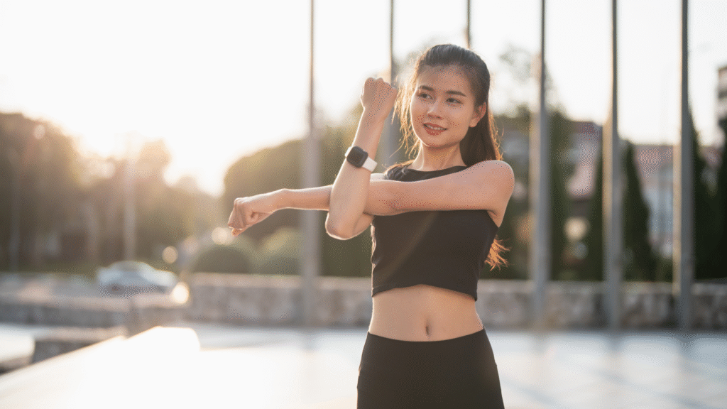 young student practicing active lifestyle 