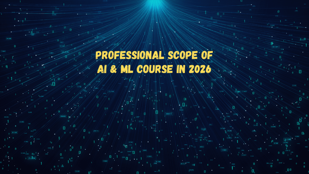 Banner image displaying the scope of AI/ML course in 2026