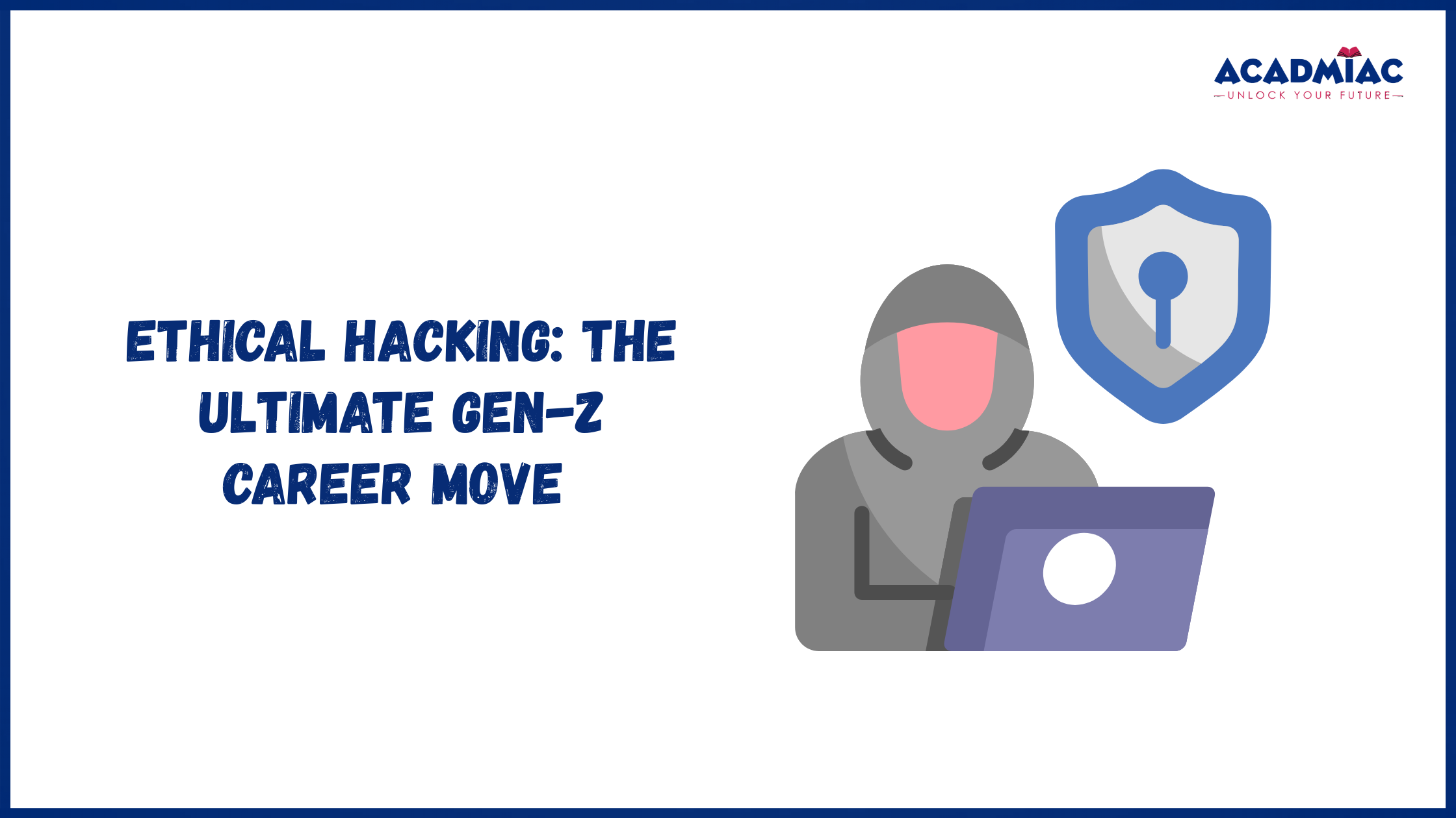 Visual representation of ethical hacking and cyber security, featuring a security professional protecting systems from cyber threats.